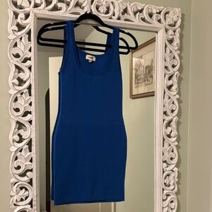 L’Agence blue tank sweater dress